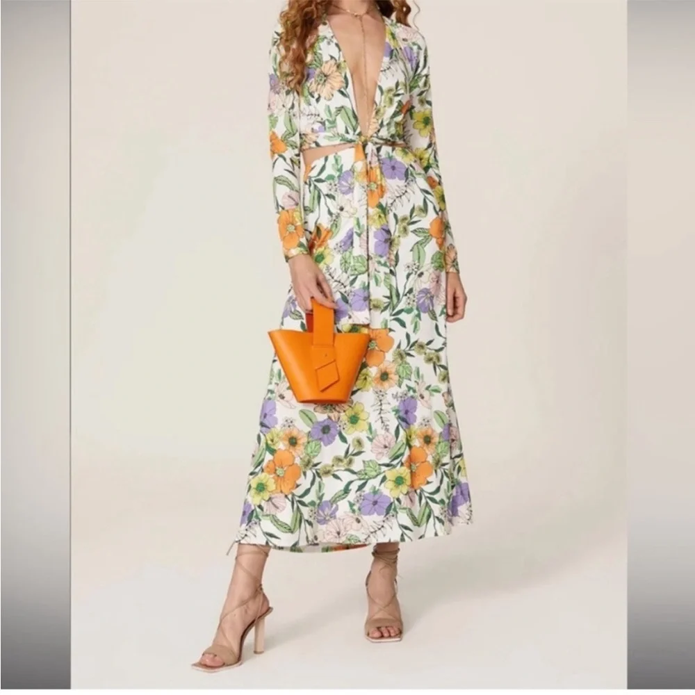 AFRM Floral Cut Out Maxi - Picture 1 of 4